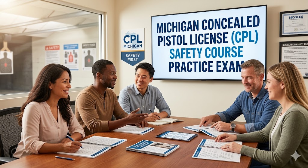 Michigan Concealed Pistol License (CPL) Safety Course Practice Exam Banner