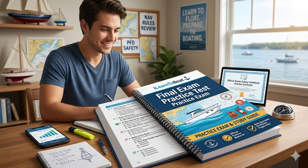 iLearnToBoat Final Exam Practice Test Banner