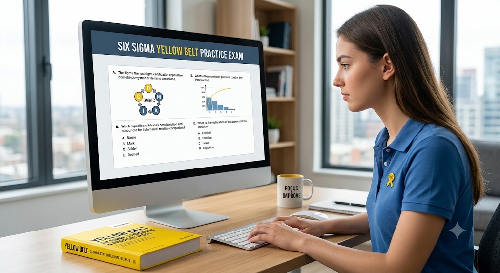 Six Sigma Yellow Belt Certification Practice Exam Banner