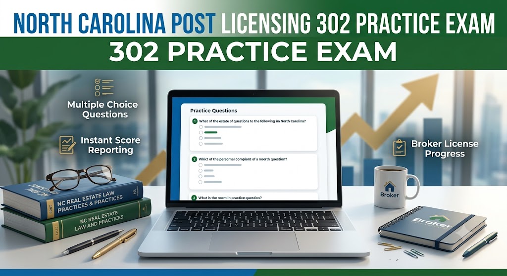 NC Post Licensing 302 Practice Exam Banner