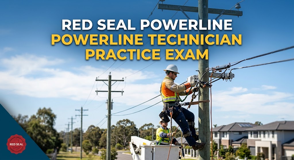 Red Seal Powerline Technician Practice Exam Banner