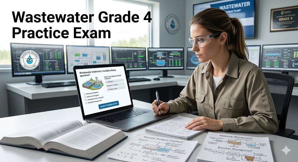 Wastewater Grade 4 Practice Exam Banner