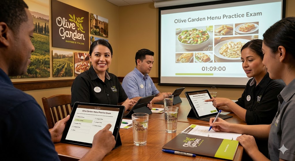 Olive Garden Menu Practice Test Banner