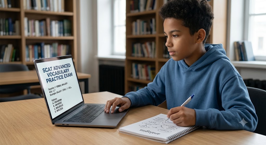 SCAT Advanced Vocabulary Practice Exam Banner