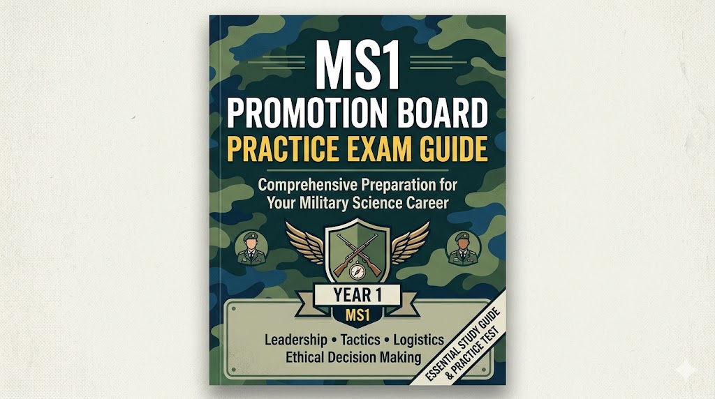 Military Science Year 1 (MS1) Promotion Board Banner