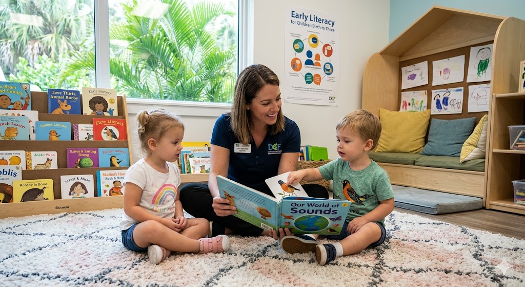 Florida Department of Children and Families (DCF) Early Literacy for Children (ELC) Age birth Through Three Practice Exam Banner