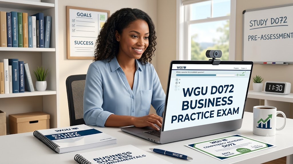 Western Governors University (WGU) BUS2010 D072 Fundamentals for Success in Business Practice Exam Banner