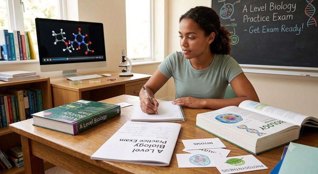 A Level Biology Practice Exam Banner