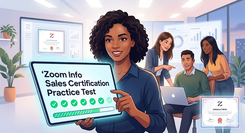 Zoom Info Sales Certification Practice Test Banner