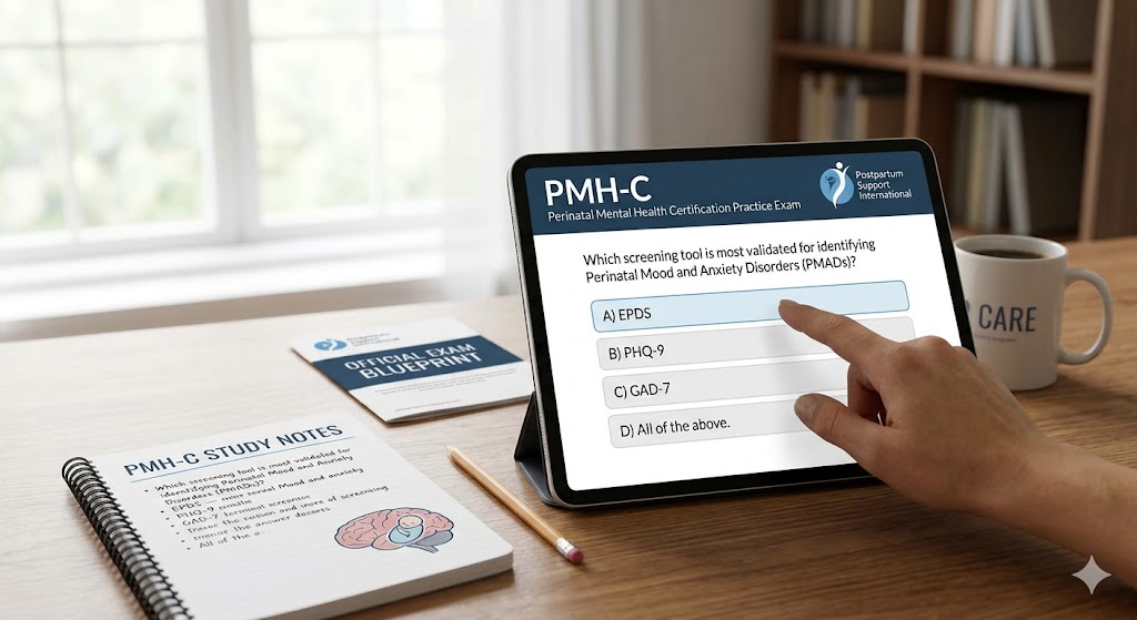 Perinatal Mental Health Certification (PMH-C) Practice Test Banner