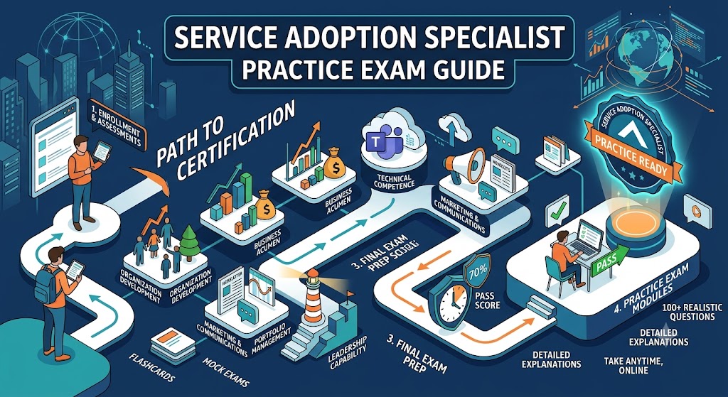 Service Adoption Specialist Practice Exam Guide Banner