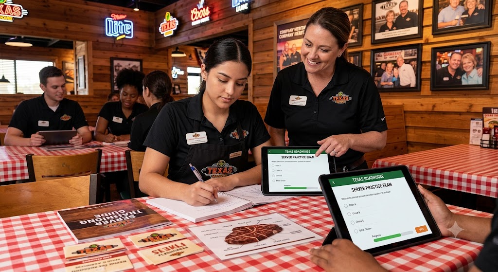 Texas Roadhouse Server Training Practice Test Banner