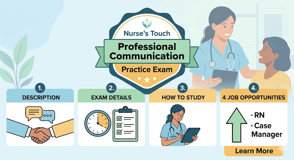 Nurse's Touch Professional Communication Practice Exam Banner