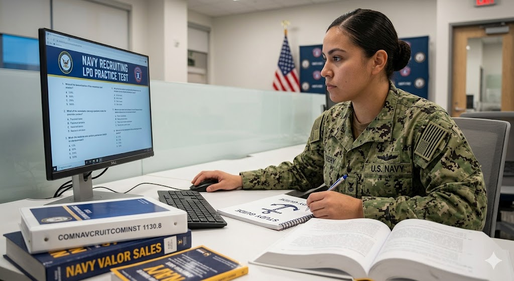 Navy Recruiter LPO Practice Test Banner