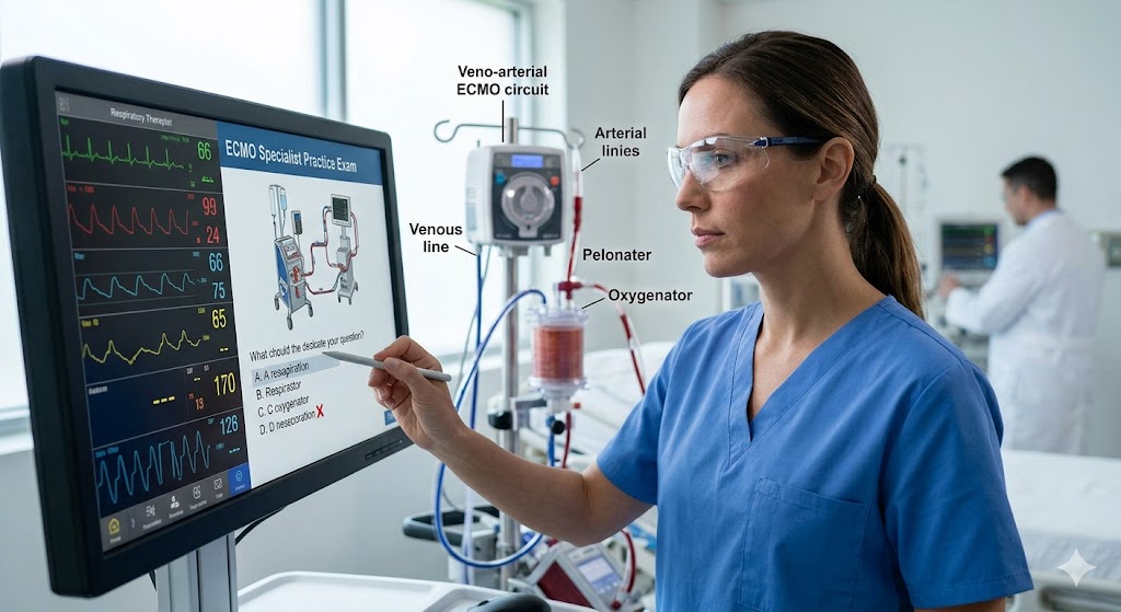 Extracorporeal Membrane Oxygenation (ECMO) Specialist Practice Exam Banner
