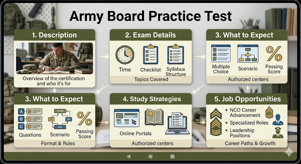 Memorandum of Instruction (MOI) for the Army Board Practice Test Banner