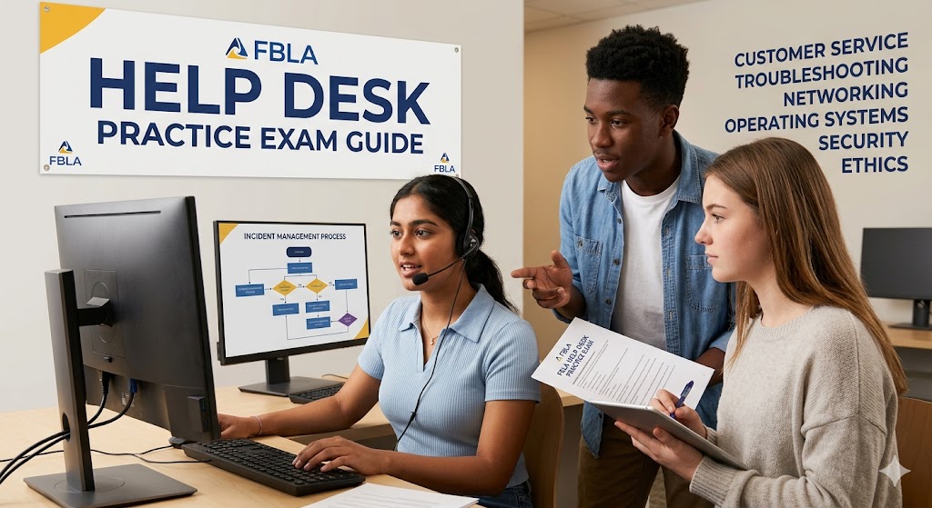 FBLA Help Desk Practice Exam Banner