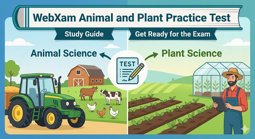 WebXam Animal and Plant Practice Test Banner