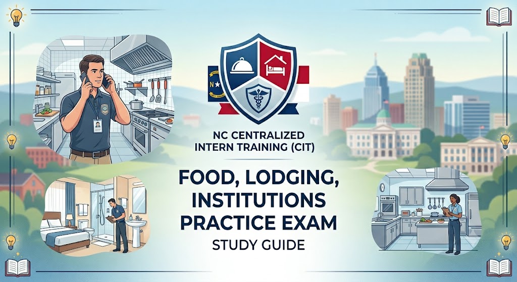 NC CIT Food Lodging Institutions Practice Exam Banner