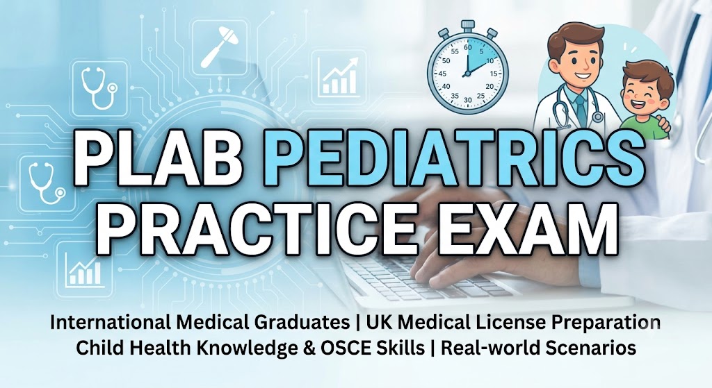 PLAB Pediatrics Practice Exam Banner