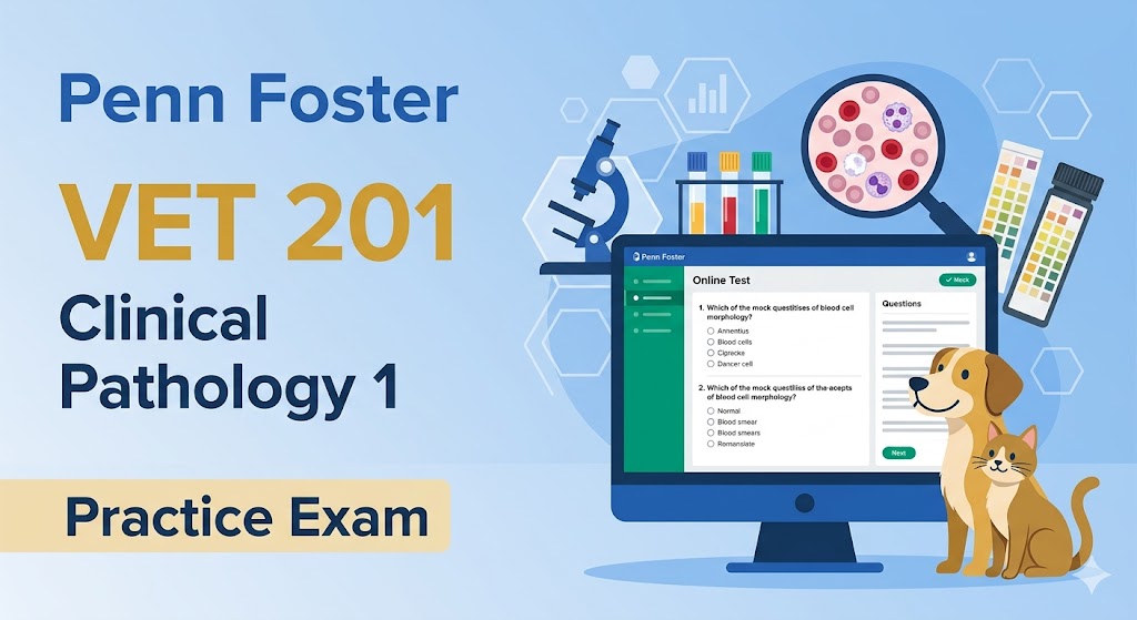 Penn Foster Clinical Pathology 1 (VET 201) Practice Test Banner