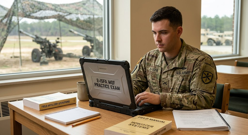 2nd Battalion, 15th Field Artillery Regiment (2-15FA) MQF Practice Test Banner