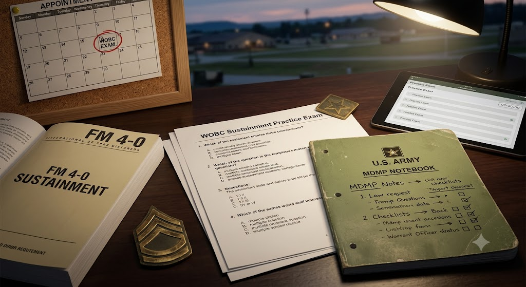 WOBC Sustainment Practice Exam Banner