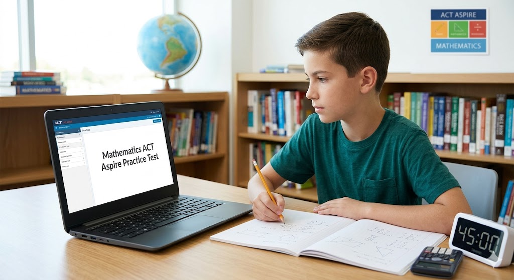 Mathematics ACT Aspire Practice Test Banner