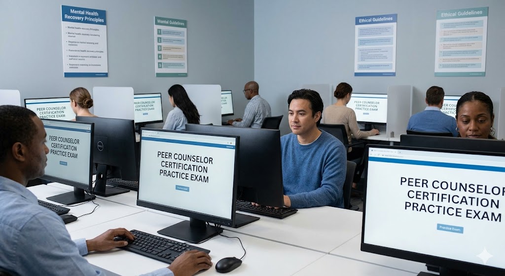 Peer Counselor Certification Practice Exam Banner