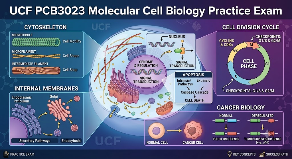 University of Central Florida (UCF) PCB3023 Molecular Cell Biology Practice Exam 4 Banner