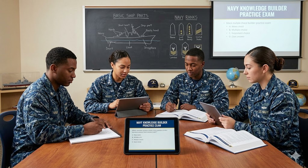 Navy Knowledge Builder Practice Exam Banner