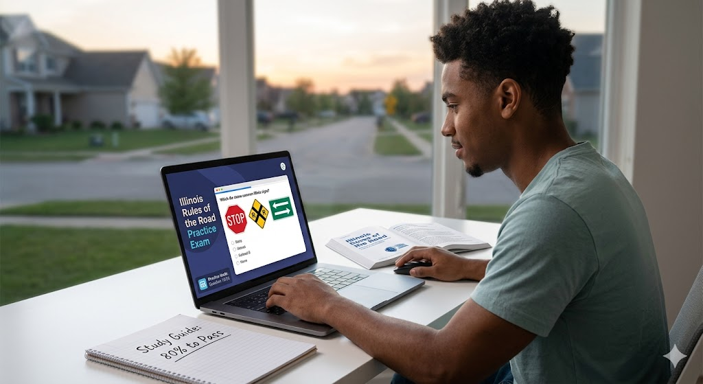 Illinois Rules of the Road Practice Test Banner
