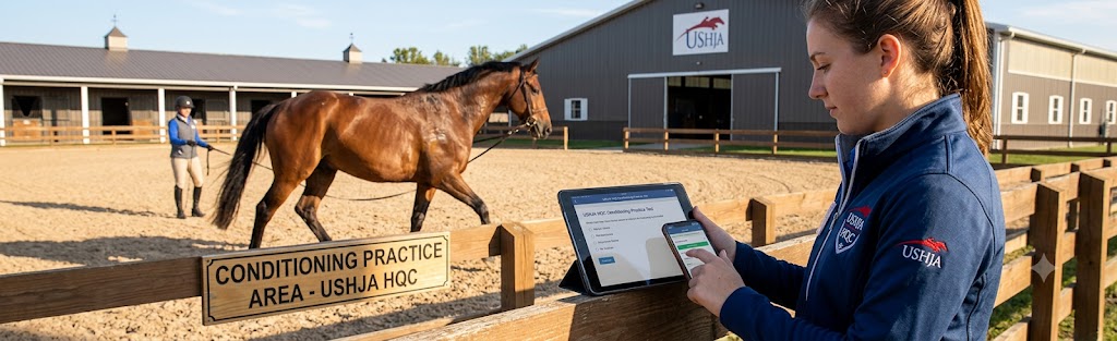 USHJA Horsemanship Quiz Challenge (HQC) Conditioning Practice Test Banner