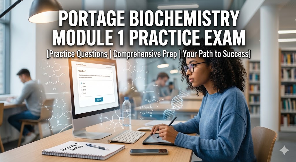 Portage Biochemistry Module 1 Practice Exam Banner