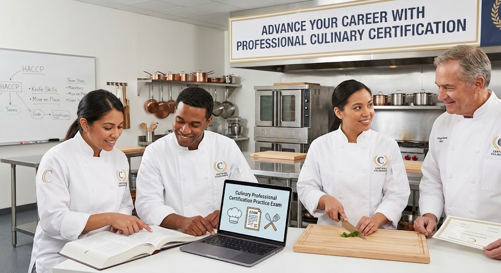 Professional Cooking Practice Exam Banner