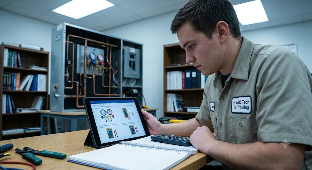 First-Year HVAC Service Certification Practice Test Banner