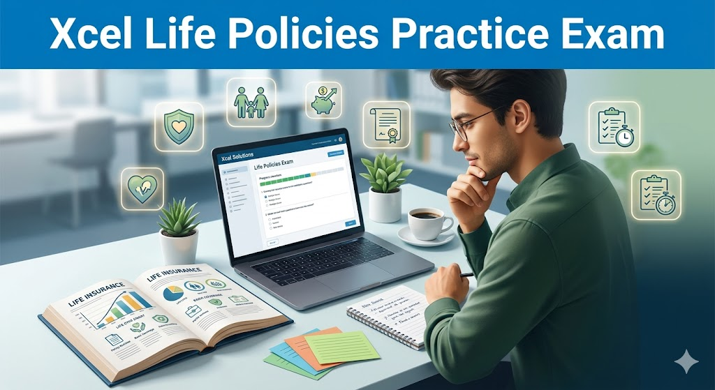 Xcel Life Policies Practice Exam Banner