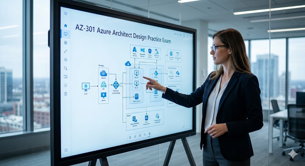 Microsoft Azure Architect Design (AZ-301) Practice Exam Banner