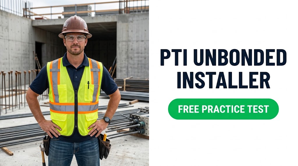 PTI Unbonded Installer Practice Test & Exam Prep Banner