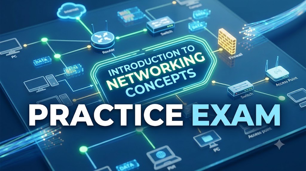 Introduction to Networking Concepts Practice Test Banner
