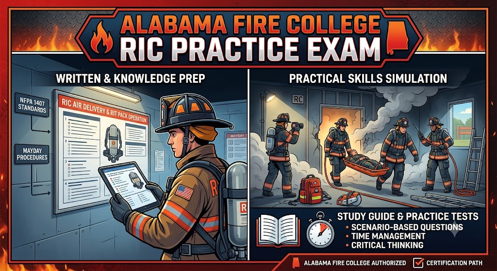 Alabama Firefighter Hazmat Apparatus Operator (A/O)  Practice Test Banner