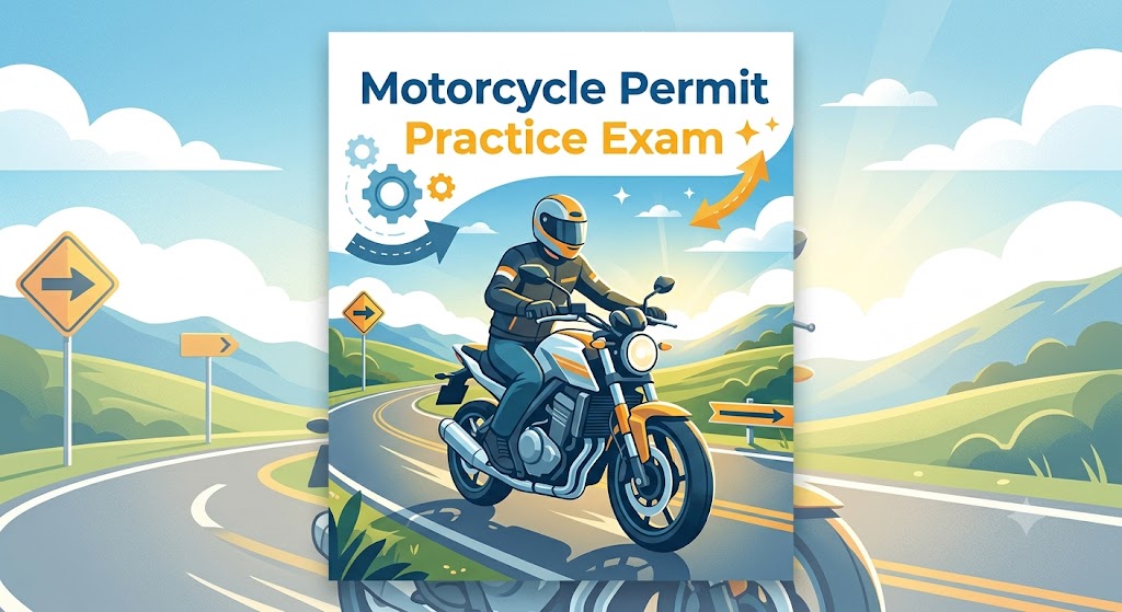 Motorcycle Permit Practice Test Banner