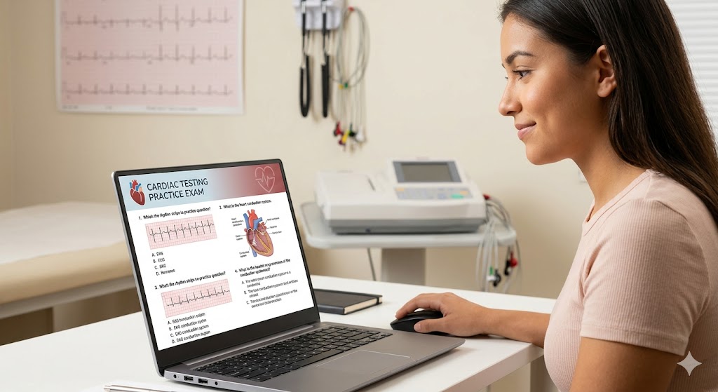 Cardiac Testing Practice Exam Banner