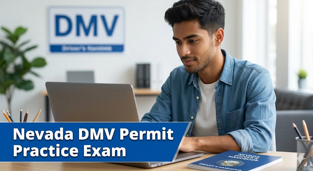 Nevada DMV Permit Practice Exam Banner