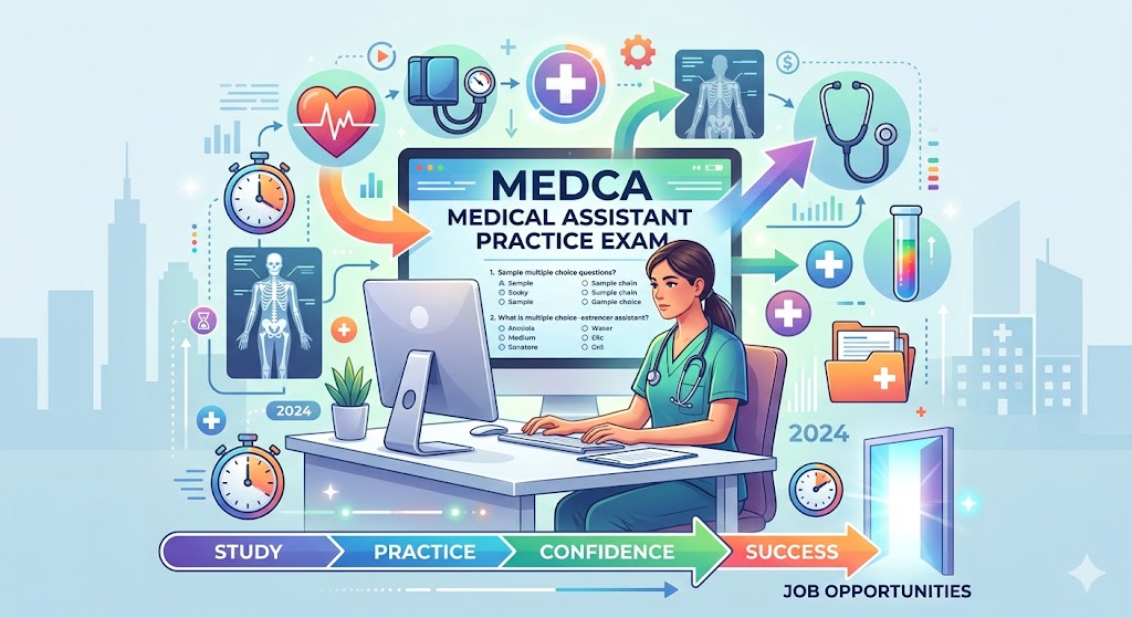 MedCa Medical Assistant Practice Exam Banner