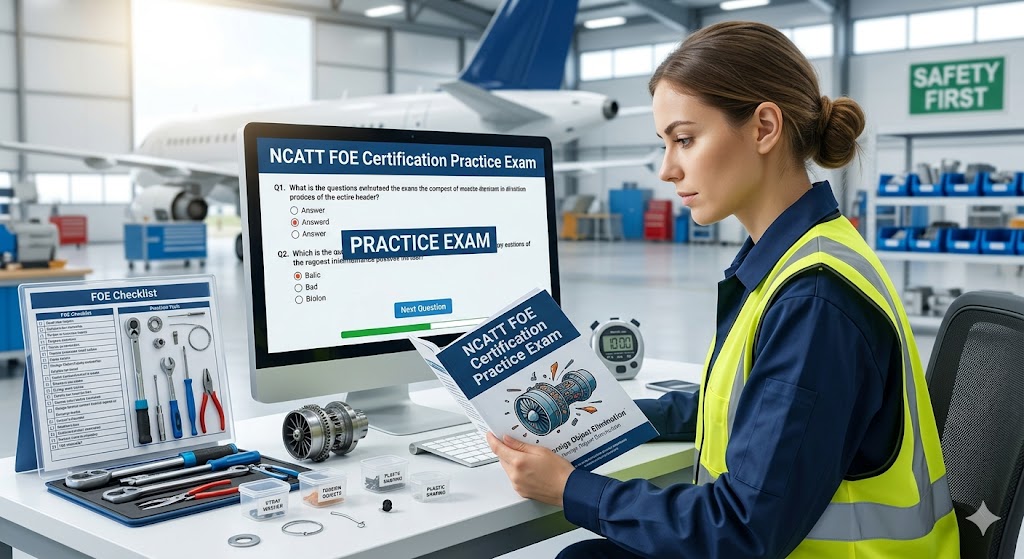 NCATT Foreign Object Elimination (FOE) Certification Practice Exam Banner