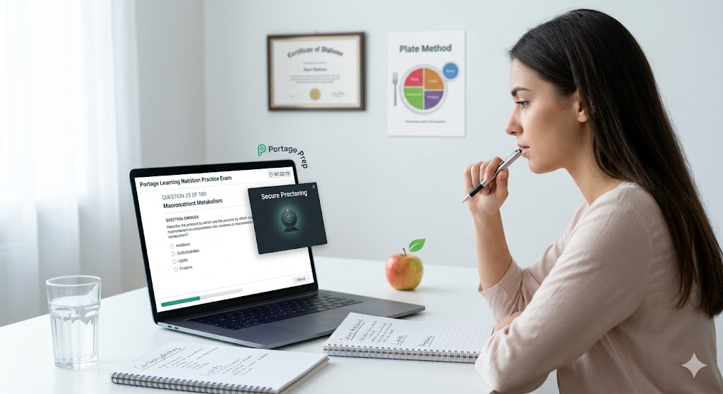 Portage Learning Nutrition Practice Exam Banner