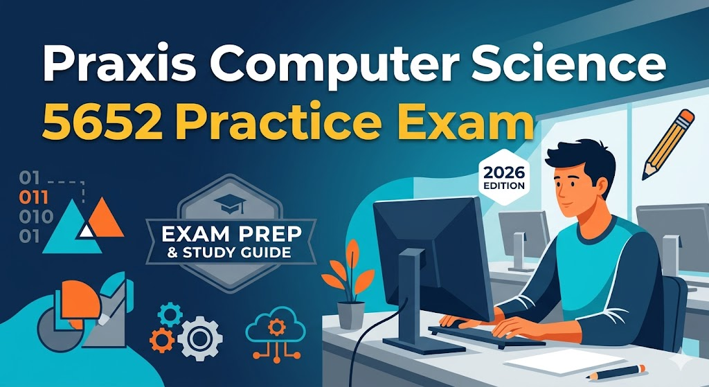 Praxis Computer Science 5652 Practice Test 2026 | Exam Prep Questions Banner