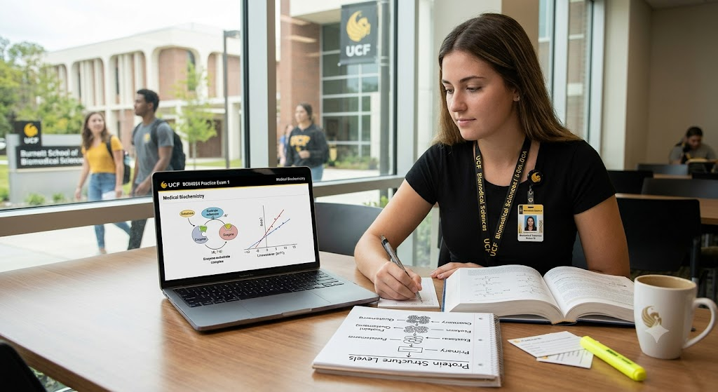 University of Central Florida (UCF) BCH4024 Medical Biochemistry Practice Exam 1 Banner