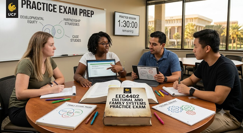 University of Central Florida (UCF) EEC4402 Cultural and Family Systems Practice Exam Banner
